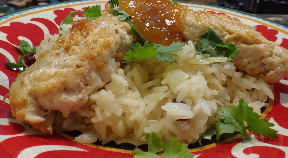 Lime Chicken with Caribbean Madras Rice