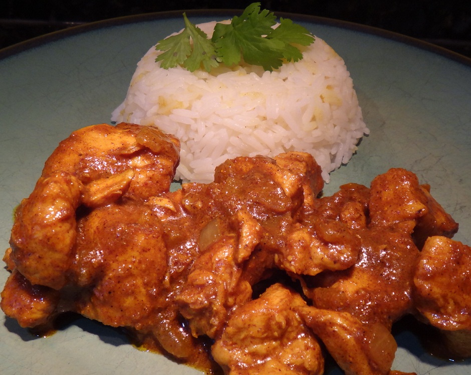 Vindaloo Chicken with Rice